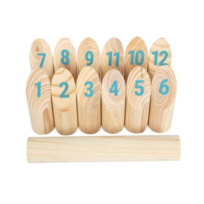 Jeu de Kubb Viking avec Chiffres - Activité Amusante en Plein Air SMALL FOOT