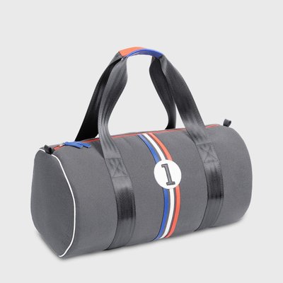 E2R Sac de voyage homme écolo en tissu et cuir bleu Riccardo OH MY BAG