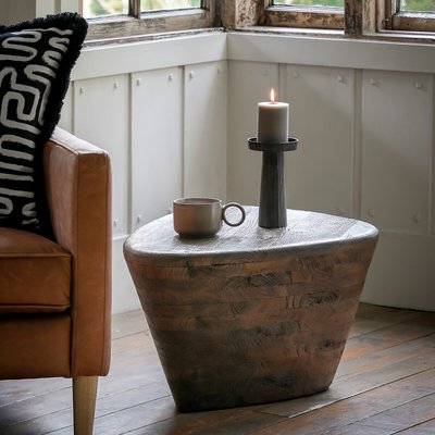 Ozark Rustic Mango Wood Side Table SO'HOME