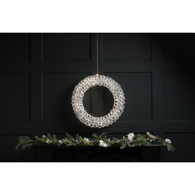 50cm Spiral Twirl Wreath Decorative Light SO'HOME