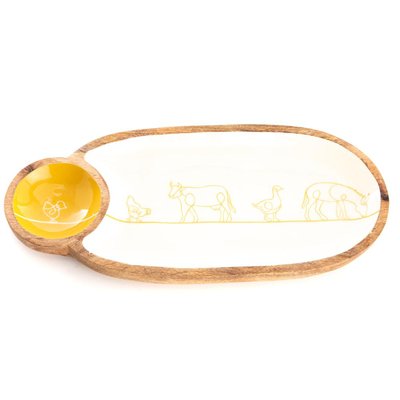 Plat 1 bol Diane 43x20 cm AMADEUS
