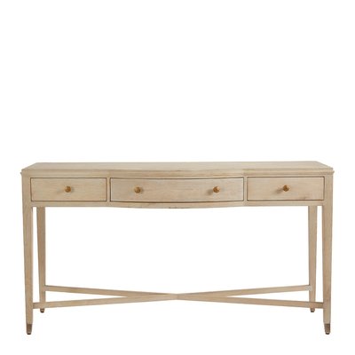 Console en chêne et MDF BLANC D’IVOIRE