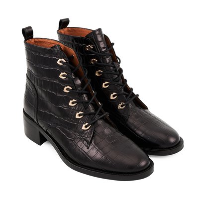 Bottines Paulette Cuir Façon BONS BAISERS