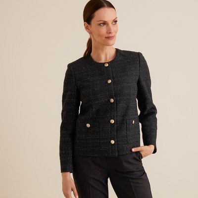 Veste courte en tweed, coupe droite ANNE WEYBURN