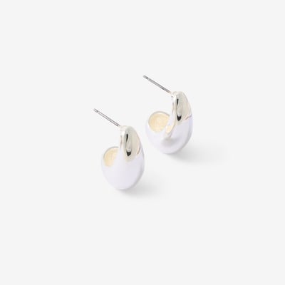 Boucles d'oreilles gouttes argentées BALABOOSTE