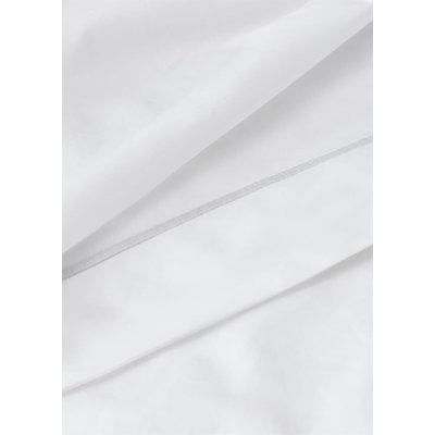 Housse de couette percale de coton détail feston lit 135/140 cm MANGO HOME