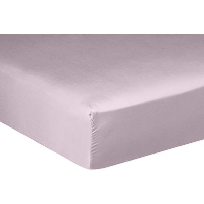 Drap housse satin de coton lavé bonnet 30 cm uni BATON ROUGE
