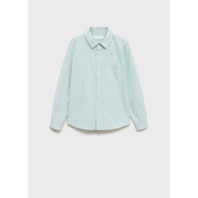 Chemise lin rayée MANGO KIDS
