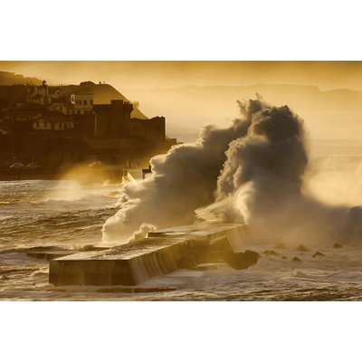Tableau tempete en mer enbata sur socoa HEXOA