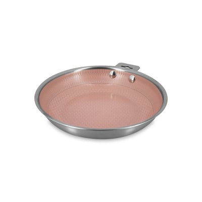 Poêle 24cm en acier inoxydable, AGLAE MENASTYL