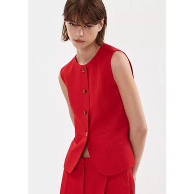 Gilet boutons lyocell MANGO