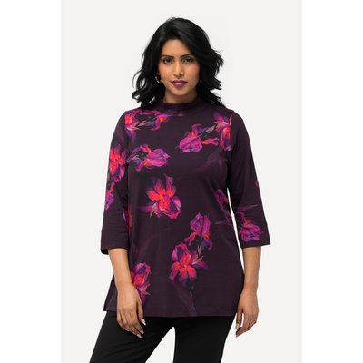T-shirt en coton Pima imprimé lys ULLA POPKEN