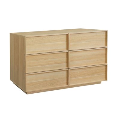 Commode de rangement effet bois 6 tiroirs KUBA SWEEEK