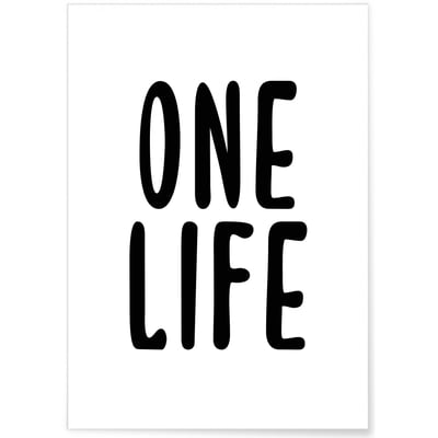 Affiche 'One life' 2 L'AFFICHERIE