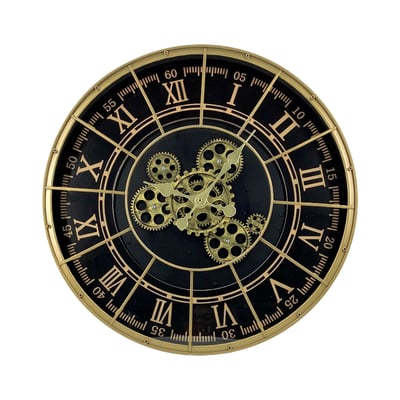 Horloge métal rivets 48cm EMDE