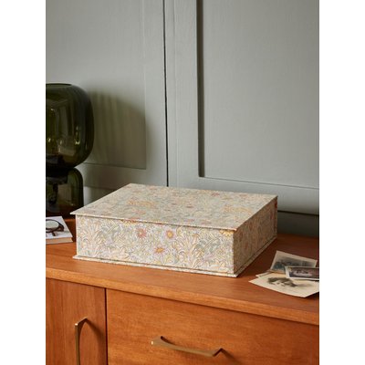 Boîte coffret en tissu Double Bough, dessin William Morris CYRILLUS