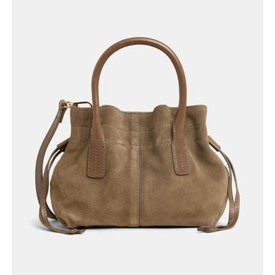 Sac cabas cameron en cuir et suède GALERIES LAFAYETTE