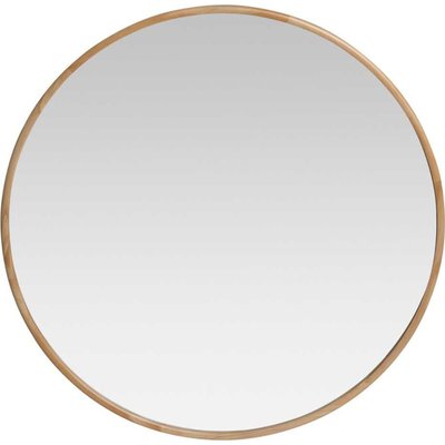 Miroir mural rond en bois de pin finition vernie  élégant RECOLLECTION