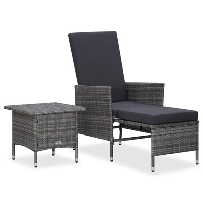 Transat et table basse en résine tressée HOME MAISON