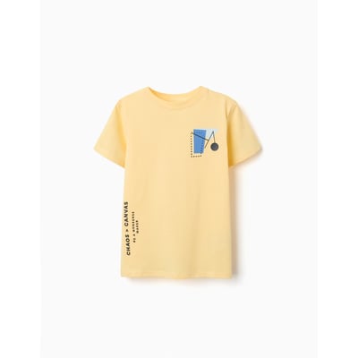 T-shirt en coton avec imprimé formes ZIPPY