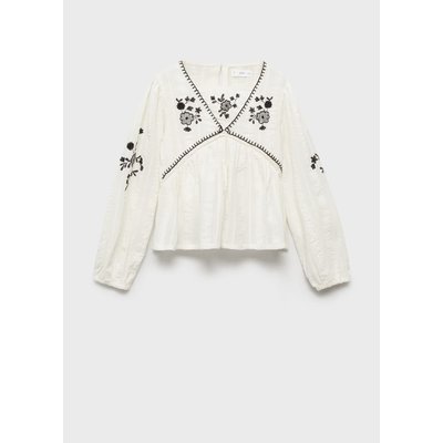 Blouse détails brodés MANGO KIDS