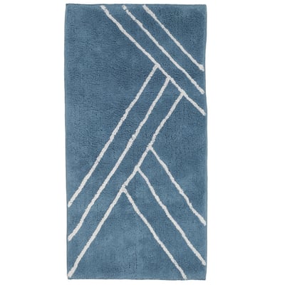 Tapis de bain déco géométrique en coton NEO GUY LEVASSEUR