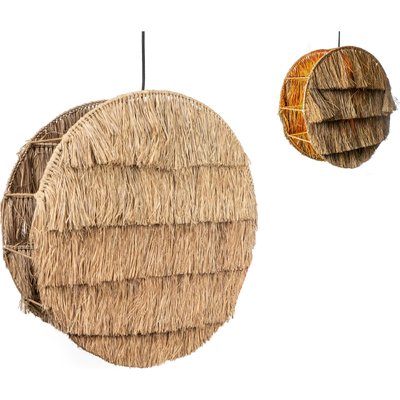 Suspension cercle en fibres naturelles ambiance bohème RECOLLECTION