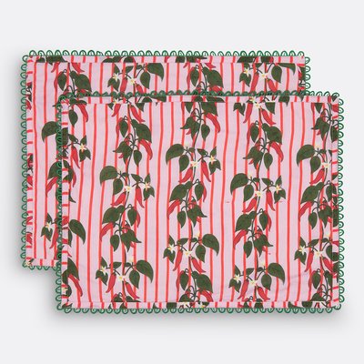Set of 2 Chili Cotton Voile Placemats LA REDOUTE INTERIEURS