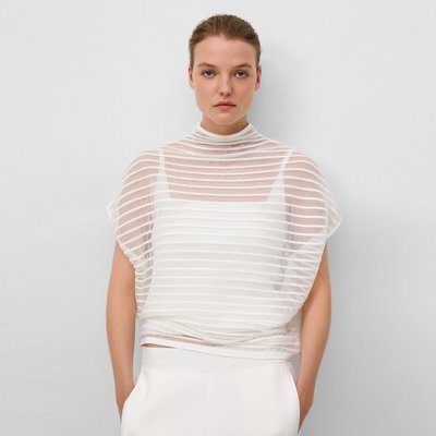 Pull rayé transparent ADOLFO DOMINGUEZ