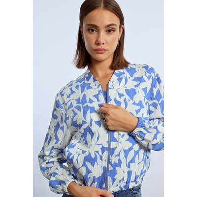 Veste bomber courte imprimée LILI SIDONIO