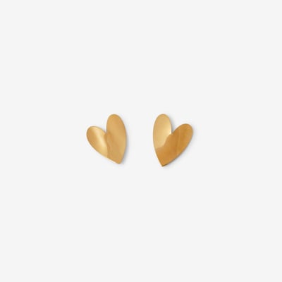 Boucles d'oreilles cœur en acier inoxydable BALABOOSTE