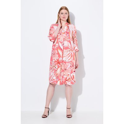 Robe manches 3/4 et col montant ULLA POPKEN