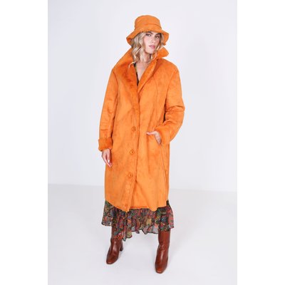 Manteau 7/8 en peau retournée végan JEAN-MARC PHILIPPE