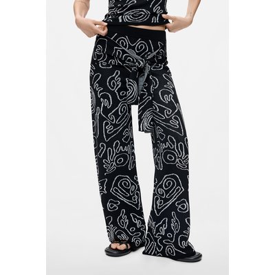 Pantalon en maille jacquard DESIGUAL