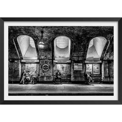 Affiche noir et blanc baker street HEXOA