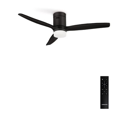 Ventilateur de plafond 40W avec lumière et télécommande WIND CALM NATURAL WOOD CREATE