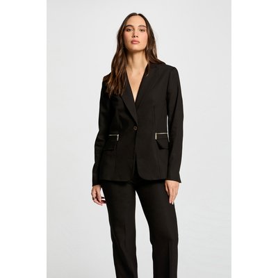 Veste cintrée détails zippés MORGAN