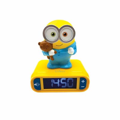 Réveil avec Veilleuse en 3D design Les Minions LEXIBOOK