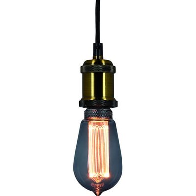 Ampoule Led Déco Hologramme Edison Au Verre Fumé, Culot E27, 4w Cons., 100 Lumens, Lumière Blanc Chaud XANLITE