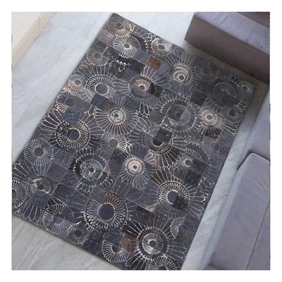 Tapis peau de vache kilim fait main UN AMOUR DE TAPIS