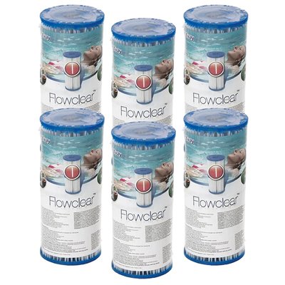 - 12 cartouches de filtration  Type I (6 lots de 2) BESTWAY