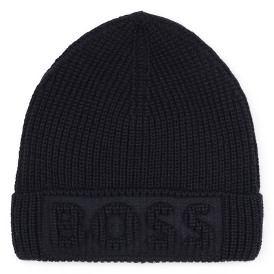 Bonnet à revers tricot BOSS KIDSWEAR