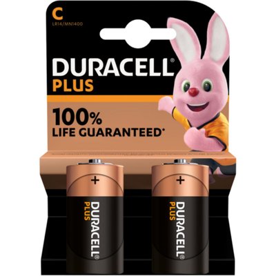 Pile LR14 C Lot 2 piles PLUS DURACELL