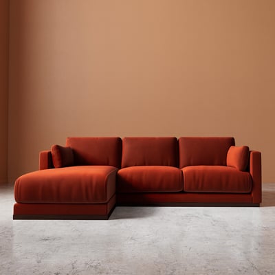 Alesund Crushed Velvet Corner Chaise Sofa SWOON