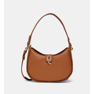 Sac Besace Demi Lune Solène Cuir Grainé GALERIES LAFAYETTE