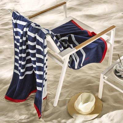 Drap de plage éponge velours 420 g/m2, Marinière&n LA REDOUTE INTERIEURS