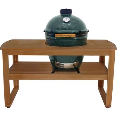 Support barbecue eucalyptus large sans roue BIG GREEN EGG
