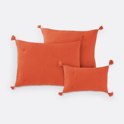 Housse de coussin matelassée gaze de coton, Kumla LA REDOUTE INTERIEURS