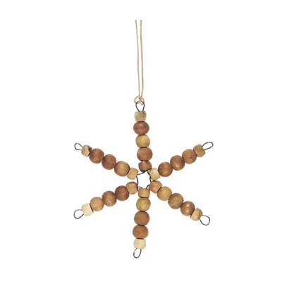 Décoration de sapin bois naturel étoile IB LAURSEN