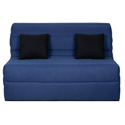 Banquette BZ ORLANDO 140x190, matelas Dunlopillo, marine RELAXIMA